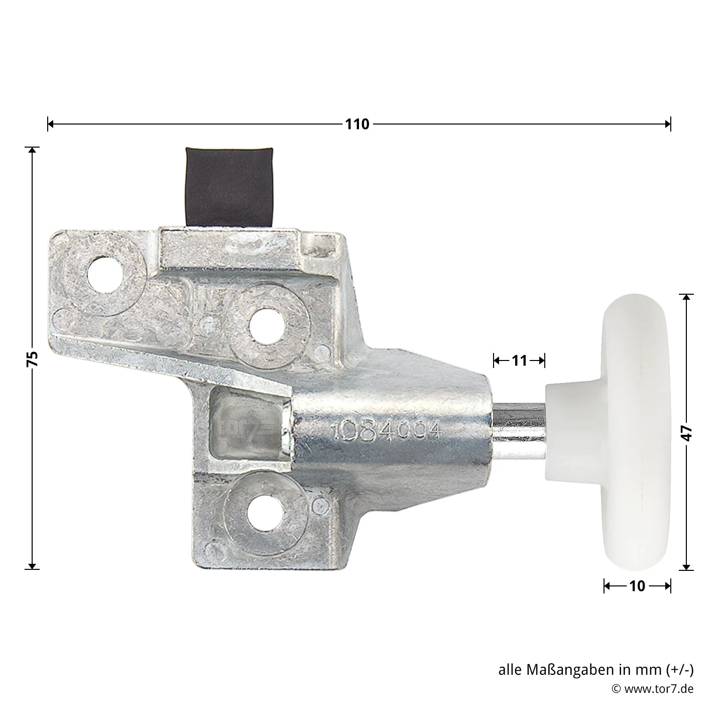 Hörmann Rollenhalter Mit Laufrolle Und Puffer, Rechts 5 Hörmann Rollenhalter Mit Laufrolle Und Puffer, Rechts – Bild 5