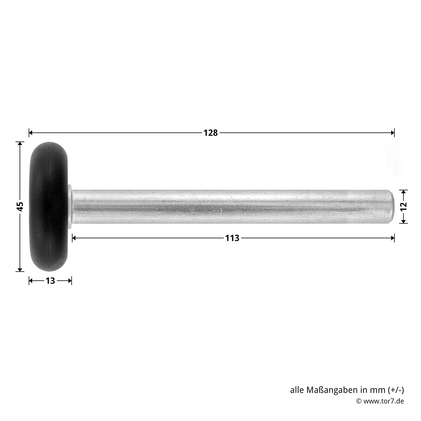 Hörmann Laufrolle Mit Kugellager, BR 30/40/50, Edelstahl 3 Hörmann Laufrolle Mit Kugellager, BR 30/40/50, Edelstahl – Bild 3