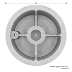 Hörmann Seiltrommel, Beschlag N, L, Rechts, Baureihe 20/30 -Haus Garage Verkauf 3093538 hoermann seiltrommel rechts fuer garagen sektionaltore br 30 masse durchfuehrung innen