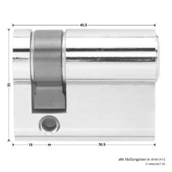 Hörmann Profilhalbzylinder, 30,5 + 10 Mm 11 Hörmann Profilhalbzylinder, 30,5 + 10 Mm -Haus Garage Verkauf 436122 hoermann profilhalbzylinder gleichschliessend masse