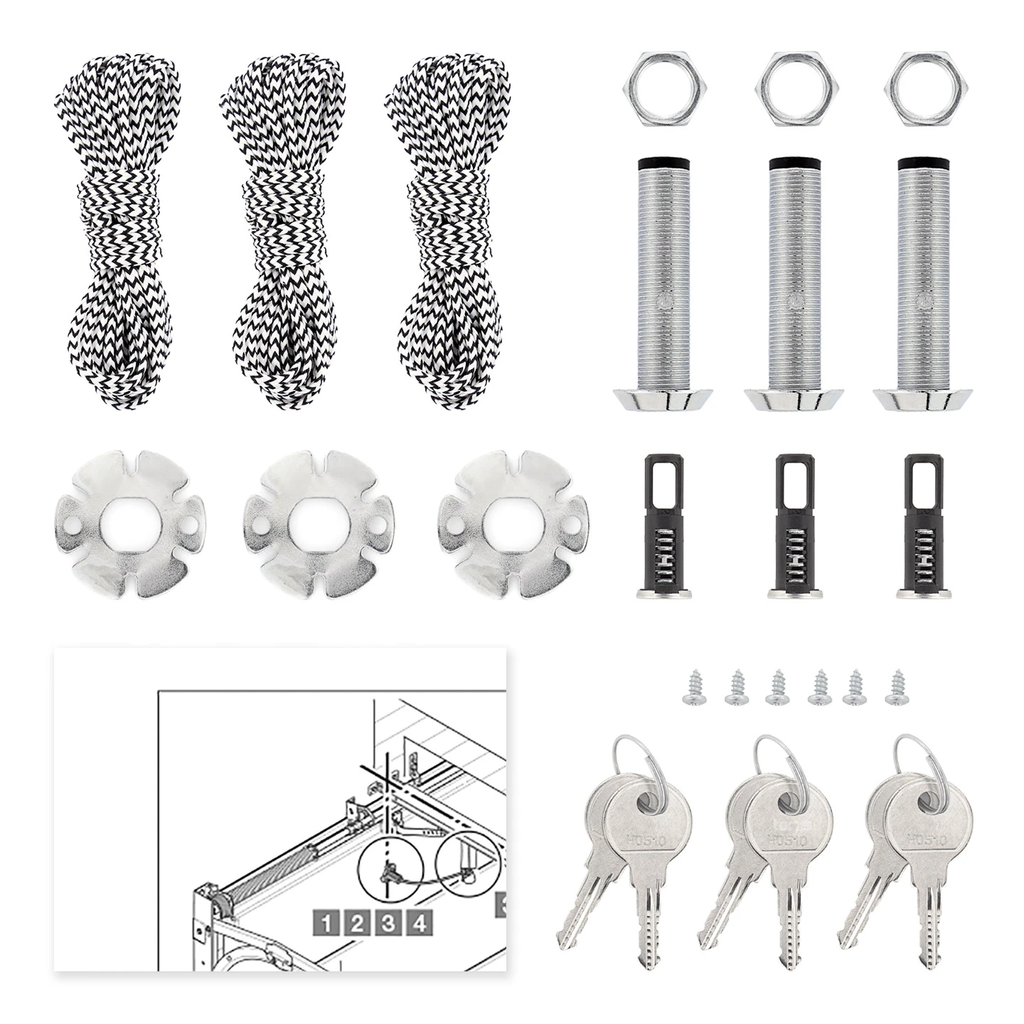 Hörmann Notentriegelung NET 4-3, 3er Set, Gleichschließend 5 Hörmann Notentriegelung NET 4-3, 3er Set, Gleichschließend – Bild 5