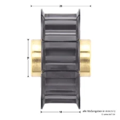 Hörmann Antriebsscheibe Für Führungsschiene FS 10 Und FS 2 -Haus Garage Verkauf 438108 hoermann antriebsscheibe fuer fuehrungsschiene fs 10 und fs 2 masse