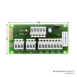 Hörmann Anschlusseinheit S1/S2, Platine SKS -Haus Garage Verkauf 438416 hoermann anschlusseinheit s 1 s 2 platine sks breite laenge