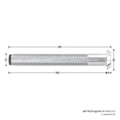 Hörmann Hülse Notentriegelung NET 13 -Haus Garage Verkauf 439782 hoermann huelse notentriegelung net 13 masse