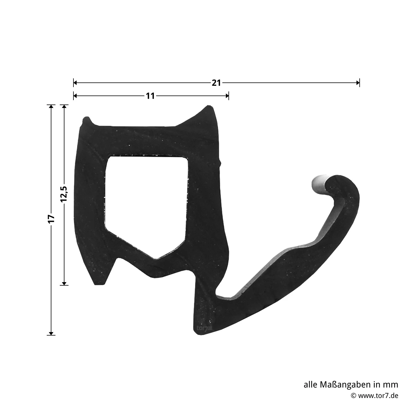 Hörmann Zargendichtung Mit Dichtungskeil Für T30-Türen Und Stahltüren, P 11, Länge 5,50 Meter 6 Hörmann Zargendichtung Mit Dichtungskeil Für T30-Türen Und Stahltüren, P 11, Länge 5,50 Meter – Bild 6