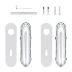 Hörmann Drückergarnitur D110 Kurzschild BB, Alu -Haus Garage Verkauf 449909 hoermann drueckergarnitur mit kurzschild bb gelocht alu lieferumfang