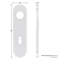 Hörmann Drückergarnitur D110 Kurzschild BB, Alu -Haus Garage Verkauf 449909 hoermann drueckergarnitur mit kurzschild bb gelocht alu schild masse