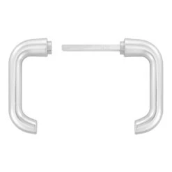 Hörmann Drückergarnitur D110 Kurzschild PZ, Alu -Haus Garage Verkauf 449910 hoermann drueckergarnitur mit kurzschild pz gelocht alu griffe