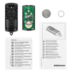Hörmann Handsender HSE 4, BiSecur, Struktur Komplett Schwarz -Haus Garage Verkauf 4511736 hoermann handsender hse 4 bisecur struktur komplett schwarz lieferumfang
