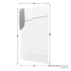 Hörmann Funk-Türschlossantrieb SmartKey -Haus Garage Verkauf 4511787 hoermann funk tuerschlossantrieb smartkey weiss masse seite