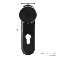 Hörmann Feuerschutz-Wechselgarnitur Typ D110 In Kunststoff Schwarz -Haus Garage Verkauf 454685 hoermann feuerschutz wechselgarnitur typ d 110 in kunststoff schwarz aussengriff breite hoehe