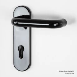 Hörmann Feuerschutz-Wechselgarnitur Typ D110 In Kunststoff Schwarz -Haus Garage Verkauf 454685 hoermann fs wechselgarnitur d 110 antipanik anwendungsbeispiel innen