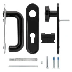 Hörmann Feuerschutz-Wechselgarnitur Typ D110 In Kunststoff Schwarz -Haus Garage Verkauf 454685 hoermann fs wechselgarnitur d 110 antipanik lieferumfang