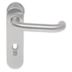 Hörmann FS Wechselgarnitur D110 Kurzschild PZ, Edelstahl -Haus Garage Verkauf 454690 hoermann fs wechselgarnitur d 110 kurzschild pz gleitlager knopf k 130 edelstahl griff