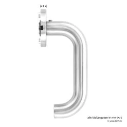 Hörmann FS Wechselgarnitur D110 Rosette PZ, Edelstahl -Haus Garage Verkauf 454742 hoermann fs wechselgarnitur d110 pz rosette edelstahl gleitlager griff