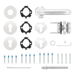 Hörmann FS Wechselgarnitur D110 Rosette PZ, Edelstahl -Haus Garage Verkauf 454742 hoermann fs wechselgarnitur d110 pz rosette edelstahl gleitlager lieferumfang