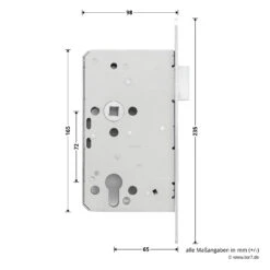 Hörmann Panikschloss 1201 PZ Für Stahltüren, Links 6 Hörmann Panikschloss 1201 PZ Für Stahltüren, Links -Haus Garage Verkauf 478749 hoermann panikschloss 1201 pz dornmass 65 funktion e li masse seite