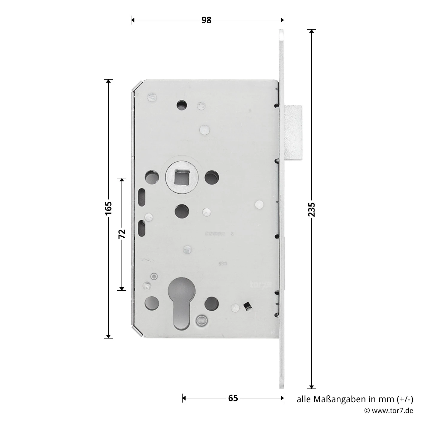 Hörmann Panikschloss 1201 PZ Für Stahltüren, Links 3 Hörmann Panikschloss 1201 PZ Für Stahltüren, Links – Bild 3