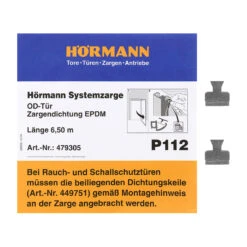 Hörmann Zargendichtung Mit Dichtungskeilen P112, 6500 Mm -Haus Garage Verkauf 479305 hoermann zargendichtung mit dichtungskeilen p112 6500 mm zubehoer