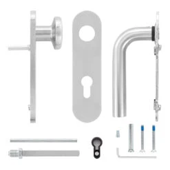 Hörmann FS Wechselgarnitur D210 Kurzschild PZ, Edelstahl -Haus Garage Verkauf 545723 hoermann fs wechselgarnitur d210 pz kurzschild edelstahl gleitlager lieferumfang