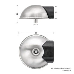 Hörmann Türstopper BS65, Edelstahl -Haus Garage Verkauf 549066 hoermann tuerstopper bs65 edelstahl bemassung