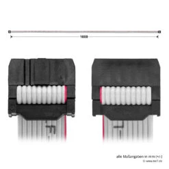 Hörmann Flachband-Verbindungsleitung, 10-adrig 5 Hörmann Flachband-Verbindungsleitung, 10-adrig -Haus Garage Verkauf 638448 hoermann flachband verbindungsleitung 10 adrig laenge 1000 mm draufsicht masse
