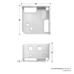 Hörmann Zubehörbeutel 1, SE2 -Haus Garage Verkauf 638918 hoermann zubehoerbeutel 1 se2 eckwinkel masse