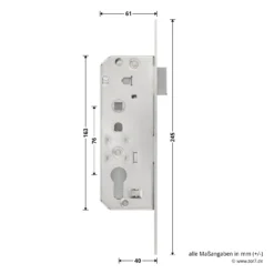 Hörmann Schlupftür-Schloss DF80/95/98, PZ, DIN Links 8 Hörmann Schlupftür-Schloss DF80/95/98, PZ, DIN Links -Haus Garage Verkauf 716839 hoermann schlupftuer schloss df80 95 98 pz din links masse