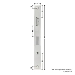 Hörmann Schlupftür-Schloss DF80/95/98, PZ, DIN Links 9 Hörmann Schlupftür-Schloss DF80/95/98, PZ, DIN Links -Haus Garage Verkauf 716839 hoermann schlupftuer schloss df80 95 98 pz din links masse stulp