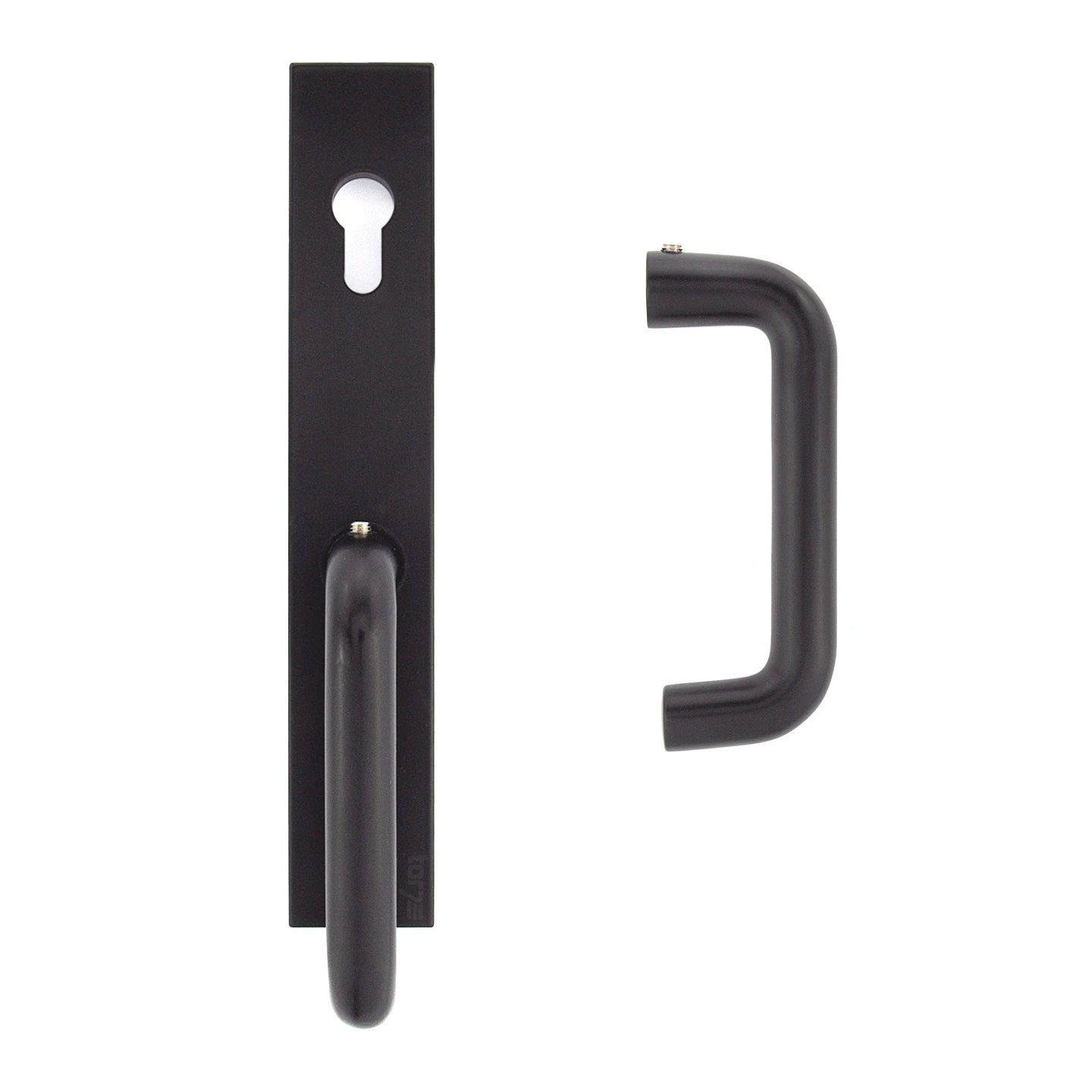 Hörmann Aluminium-Drückergarnitur, Schloss Aufliegend, PZ 60/60 Mm 1 Hörmann Aluminium-Drückergarnitur, Schloss Aufliegend, PZ 60/60 Mm