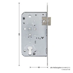 Teckentrup Einsteck-Panikschloss 1013 D BS, Stulp Edelstahl -Haus Garage Verkauf tec104557 teckentrup einsteck panikschloss 1013 d bs stulp edelstahl din l bemassung